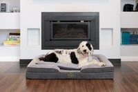 HappyPets Memory Foam Dog Bed | Orthopaedic Pet Bed for Large & Small Pets