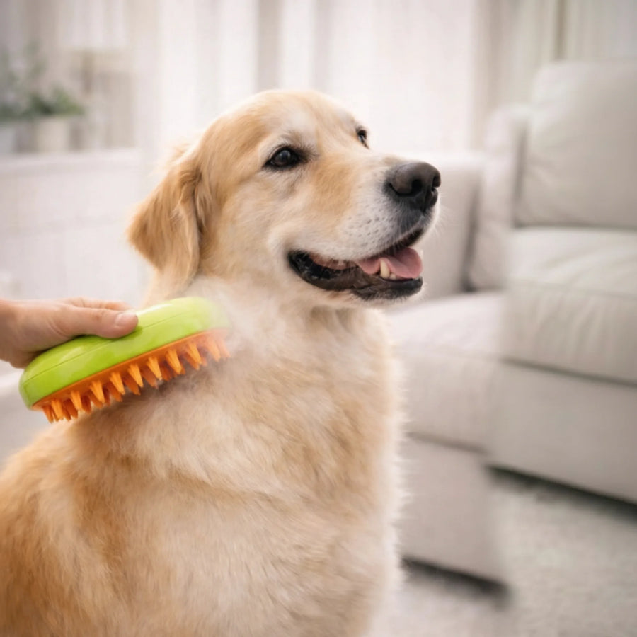 HappyPets™ Rechargeable 3-in-1 Mist Grooming Brush